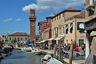 Torre dell'Orologio na ostrově Murano (Itálie)