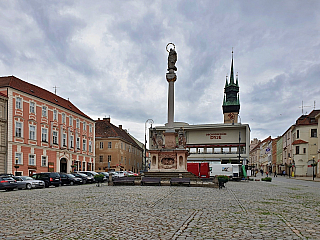 Masarykovo náměstí ve Znojmě (Česká republika)