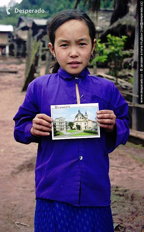 Vesnice kmene Akha (Laos)