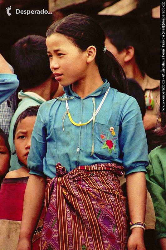 Vesnice kmene Akha (Laos)