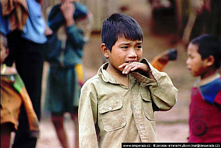 Vesnice kmene Akha (Laos)