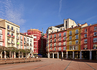 Plaza Mayor v Burgosu (Stará Kastilie - Španělsko)