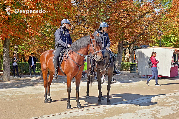 El Retiro Park v Madridu (Španělsko)