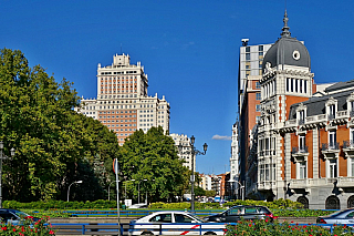 Plaza de Espana v Madridu (Španělsko)