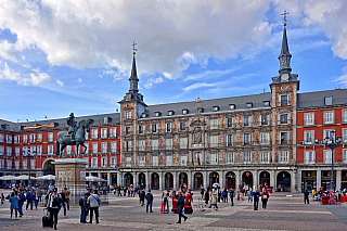 Plaza Mayor v Madridu (Španělsko)