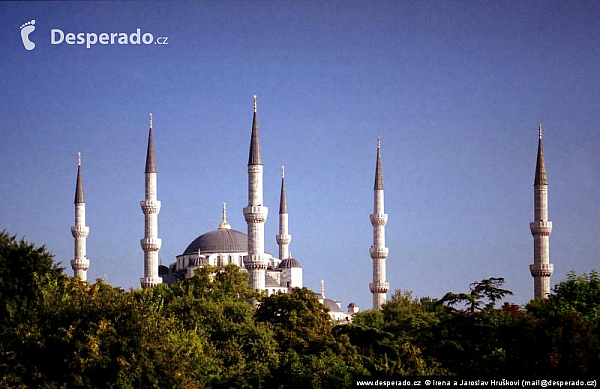 Mešita sultána Ahmeda neboli Modrá mešita v Istanbulu (Turecko)