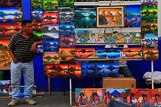 Umělec na tržišti (Guatemala)