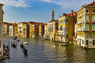 Canal Grande v Benátkách (Itálie)