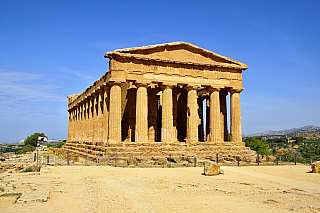 Řecký chrám v Agrigento na Sicílii (Itálie)