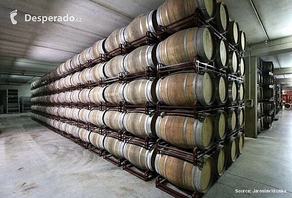 Vinařství Bodegas Bilbaínas v Haro (Španělsko)