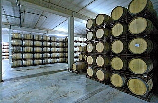 Vinařství Bodegas Bilbaínas v Haro (Španělsko)