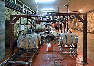 Vinařství Bodegas Bilbaínas v Haro (Španělsko)