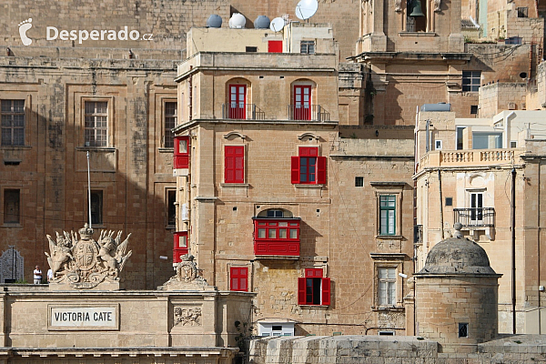 Barevné okenice (Valletta - Malta)