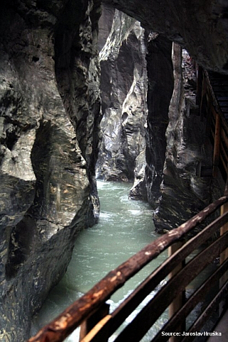 Divoká soutěska Lichtensteinklamm (Rakousko)