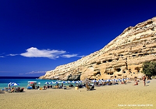 Matala na Krétě (Řecko)