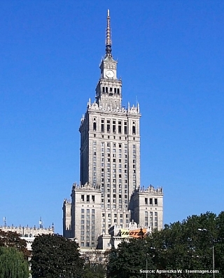 Palác kultury ve Varšavě (Polsko)
