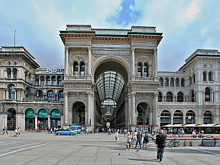 Galleria Vittorio Emanuele II. v Milánu (Lombardie - Itálie)