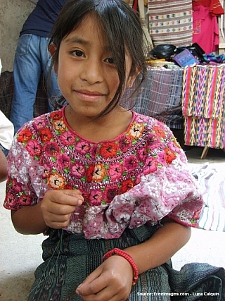 Indiánské děti - Antigua (Guatemala)