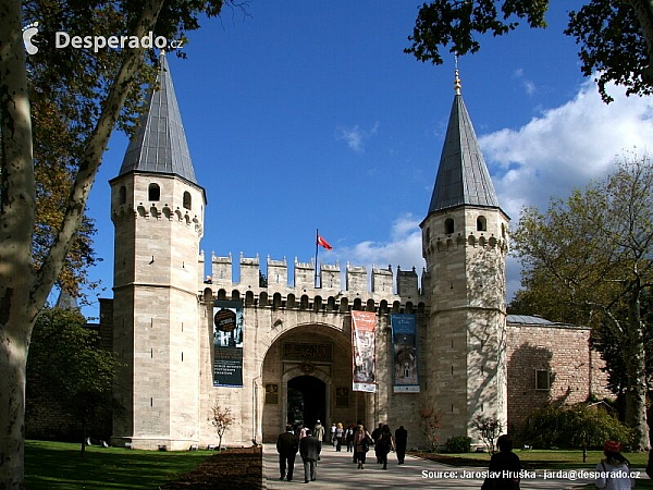 Sultánský palác Topkapi v Istanbulu (Turecko)