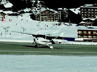 Letiště v Courchevel (Francie)