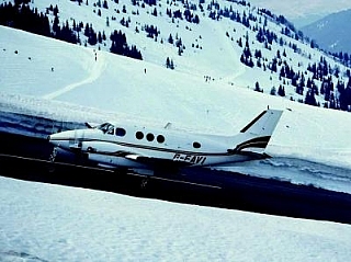 Letiště v Courchevel (Francie)