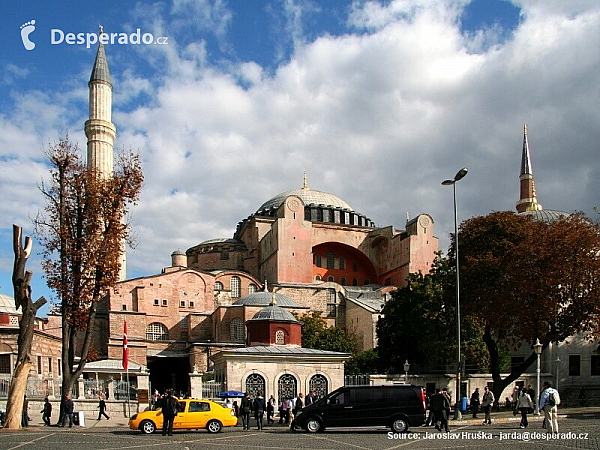 Chrám Hagia Sophia v Istanbulu (Turecko)