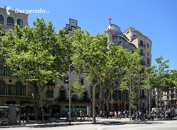 Casa Batlló v Barceloně (Španělsko)