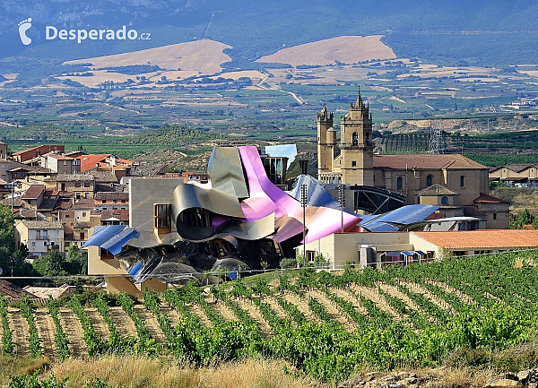 Vinařství Bodegas Marquéz de Riscal v Elciegu (Španělsko)