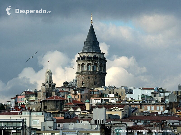 Čtvrť Galata v Istanbulu (Turecko)