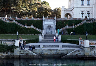 Zámek Il Castello di Miramare v Trieste (Itálie)