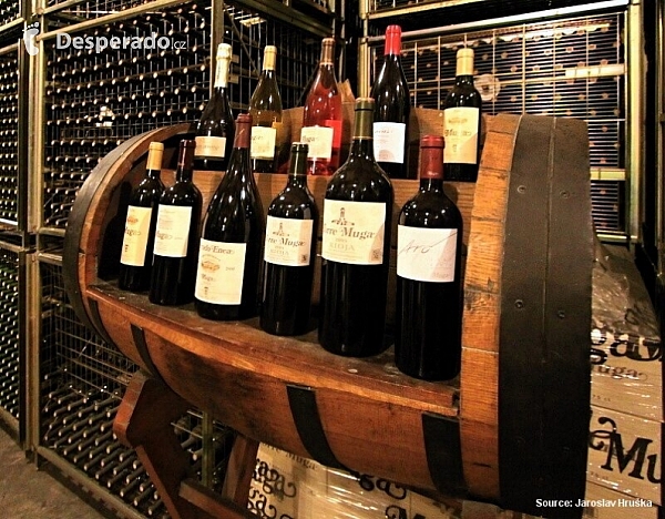 Vinařství Bodegas Muga v Haro (Španělsko)