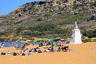 Ramla Bay  na ostrově Gozo (Malta)