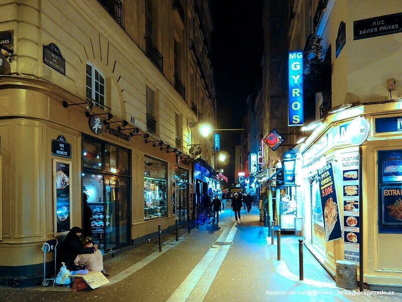 Čtvrť Saint Germain v Paříži (Francie)