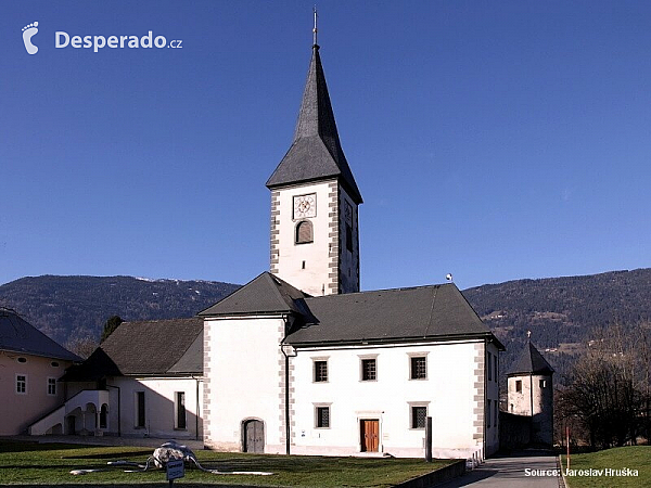 Ossiach a jazero Ossiacher See (Rakousko)