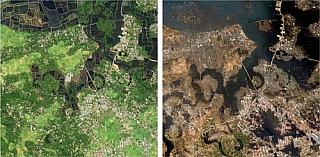 Tsunami pohledem ze satelitu