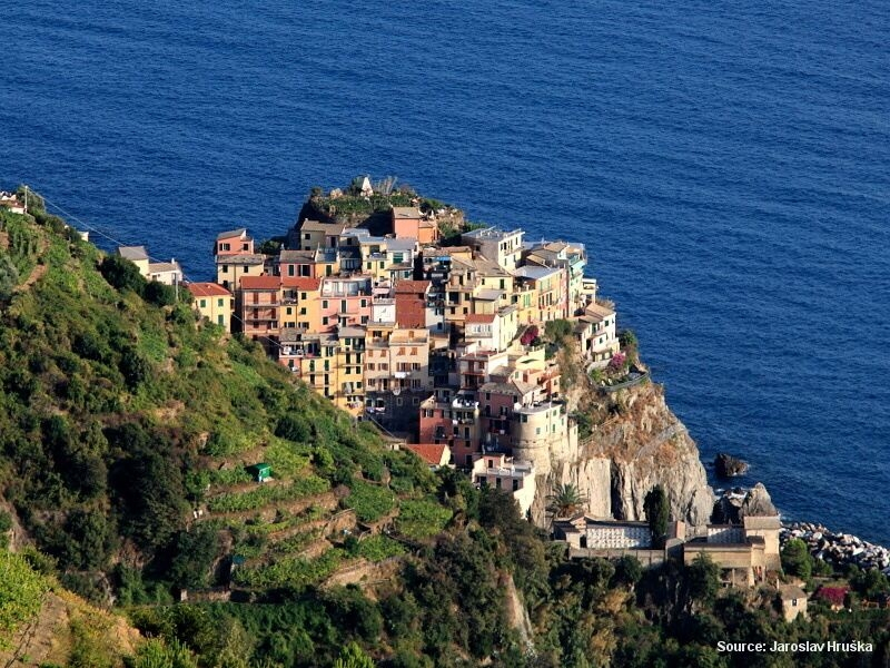 Pobřeží Cinque Terre (Itálie)