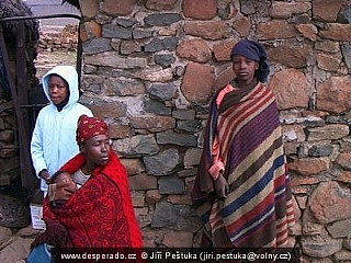 Domorodci ze Sani Pass Top (Lesotho)