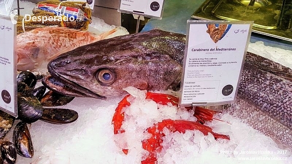 Mercado de San Miguel v Madridu (Španělsko)