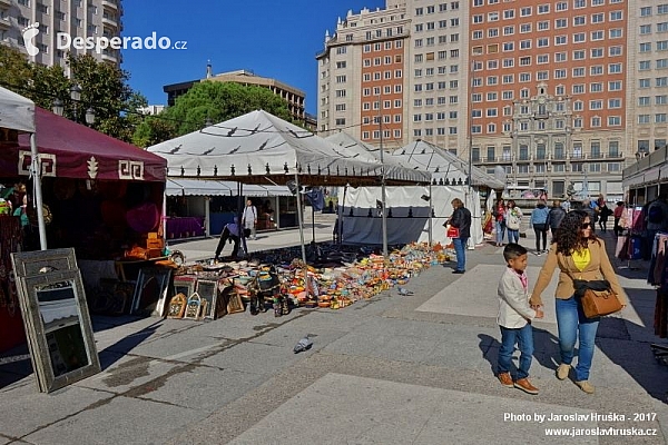 Plaza de España v Madridu (Španělsko)