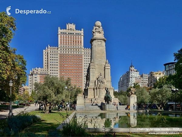 Plaza de España v Madridu (Španělsko)