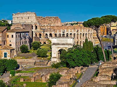 Forum Romanum v Římě (Itálie)