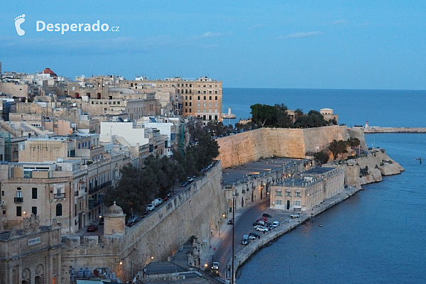 Upper Barrakka Gardens ve Vallettě (Malta)