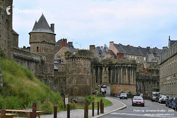 Hrad Fougéres v Bretani (Francie)