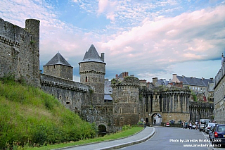 Hrad Fougéres v Bretani (Francie)