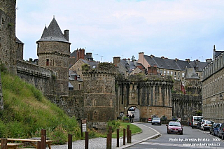 Hrad Fougéres v Bretani (Francie)