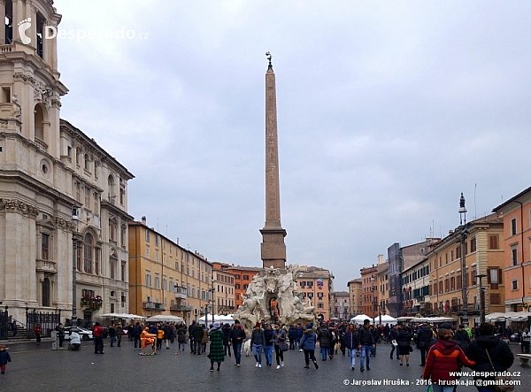 Piazza Navona v Římě (Itálie)