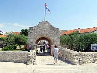 Gornja vrata (městská brána) do městečka Nin (Chorvatsko)