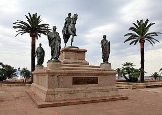 Památník Napoleona Bonaparte v Ajaccio (Korsika - Francie)