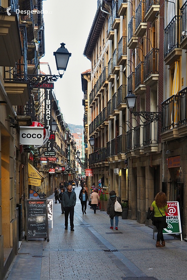 Staré centrum San Sebastian (Španělsko)