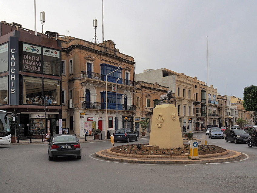 Centrum městečka Mosta (Malta)